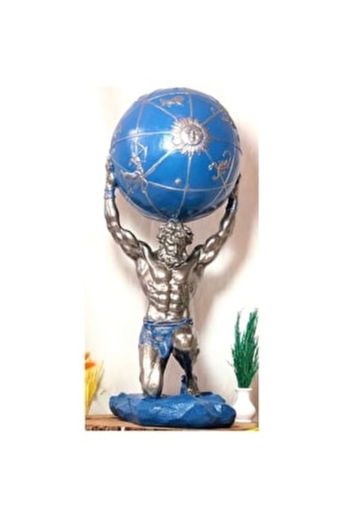 dünya çizimini tutan atlas