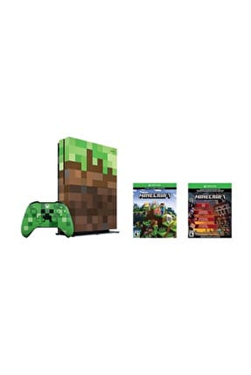 Xbox One S 1TB Oyun Konsolu + Minecraft Limited Edition Bundle xbox-minecraft-edition