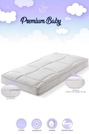 Hediyeli! - Premium Baby Yatak - 60x120 Cm Bebek Yatağı - Yıkanabilir Kılıflı - Ortopedik