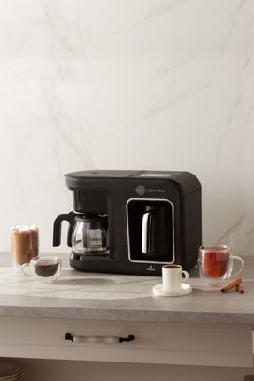 Hatır Plus Mod 5 In 1 Essential Kahve Makinesi Black Chrome