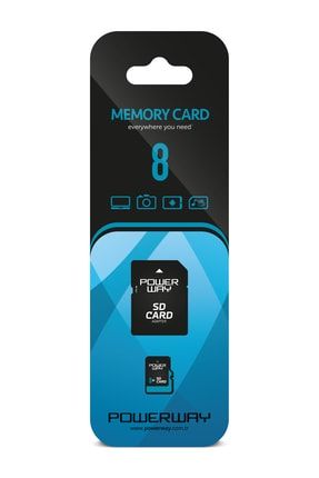 8 GB Hafıza Kartı Adaptör Dahil
