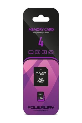 4 GB Hafıza Kartı Adaptör Dahil