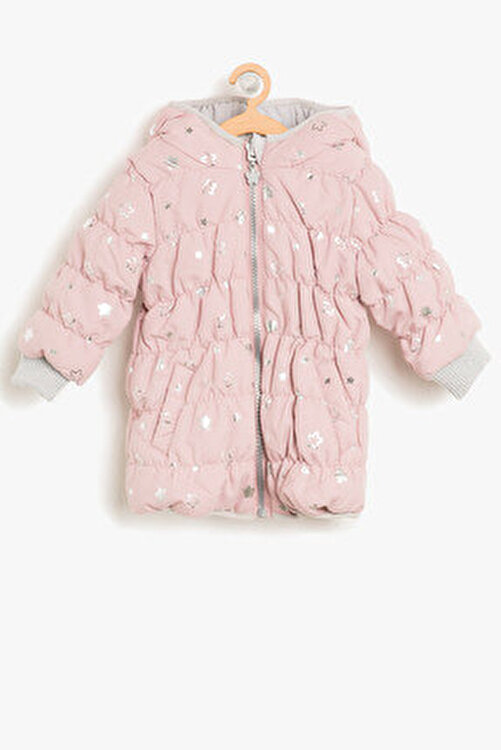 Koton Pembe Kiz Bebek Desenli Dolgu Cift Tarafli Mont Fiyati Yorumlari Trendyol