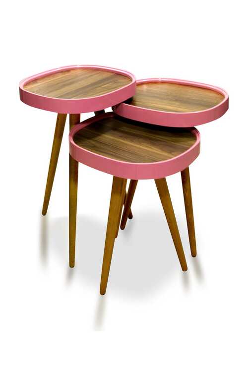 Fatma Keskinoglu Ikizler Ceyiz Menekse Zigon Sehpa Ceviz Pembe Fiyati Yorumlari Trendyol