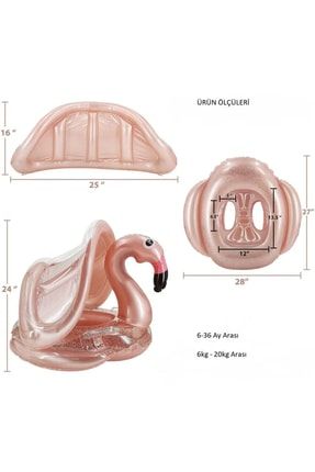 Flamingo Gölgelikli Bebek Simidi E22056