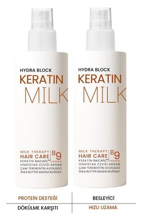 Procsın Keratin Milk Hızlı Uzama Dökülme Karşıtı 2'li Saç Spreyi Paketi 150 Ml X 2