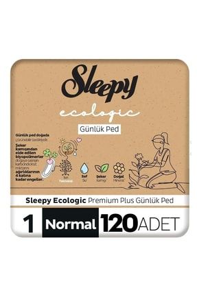 Ecologic Premium Plus Günlük Ped Normal 120 Adet Ped