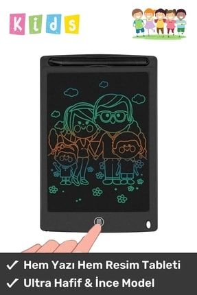 Lcd Ekranlı Kalemli Dijital Çizim Tableti Yazı Tahtası Boyama Resim Için Akıllı Çocuk Tablet 8,5 Inç