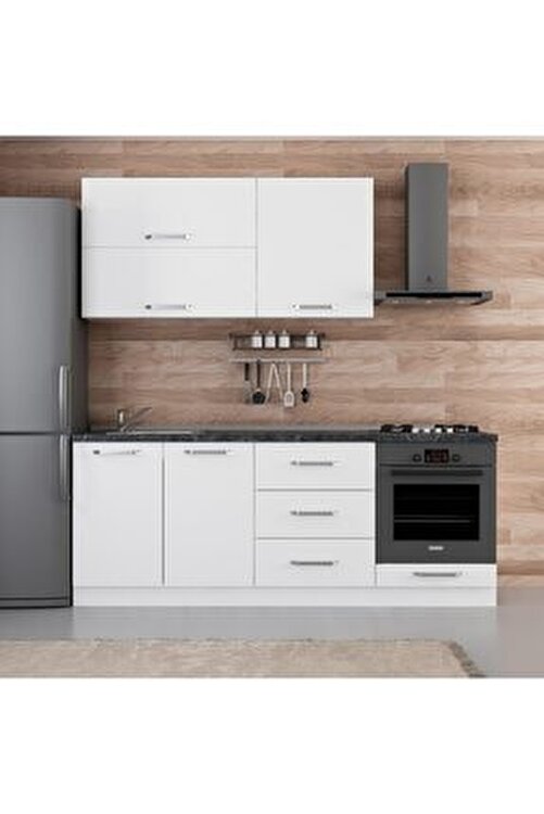 minar mutfak dolabi beyaz 210 b3 210 cm fiyati yorumlari trendyol