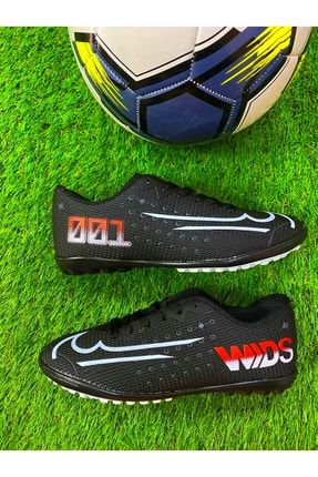 Erkek Çocuk Halı Saha Krampon Futbol Spor Ayakkabı Wds001 Siyah Beyaz