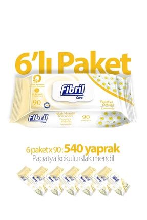 Fibril Papatya Kokulu Islak Mendil 6x90 Lı Paket 540 Yaprak