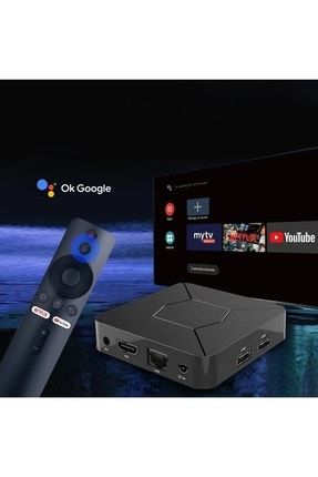 New 4k Android Box / Media Player / Akıllı Tv / Andorid Tv / Ses Komutlu Bluetooth Kumanda / Set Top