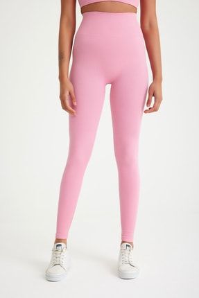 South Beach rib seamless leggings in pink