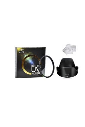 Nikon D5500 D5600 18-55mm Lens Için 55mm Xs-pro Slim Uv Filtre + Hb-n106 Parasoley