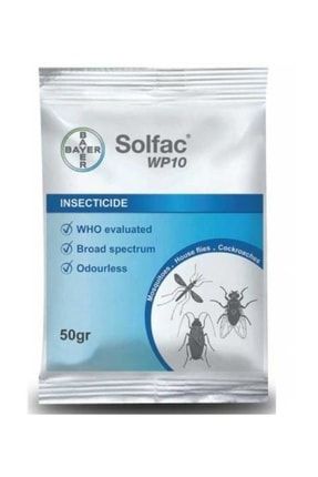Hamamböceği Pire Sinek Ilacı Solfac Wp10 50 Gr 231344