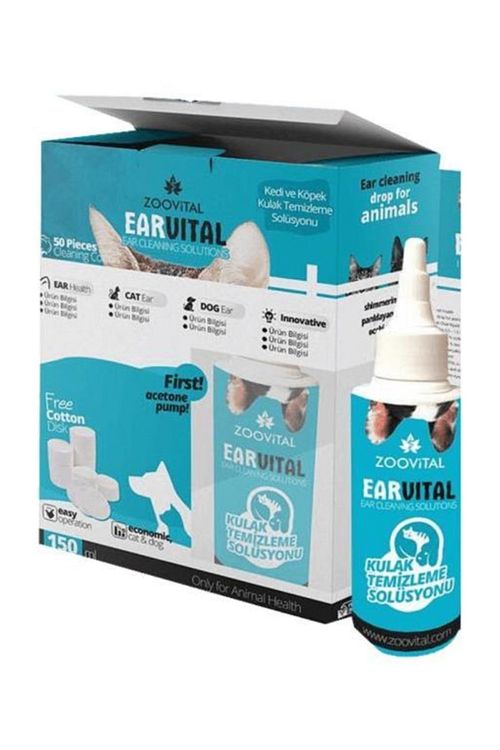 Zoovital Earvital Kedi Kopek Kulak Temizleme Solusyonu 150ml Disk Pamuk Hediyeli Fiyati Yorumlari Trendyol