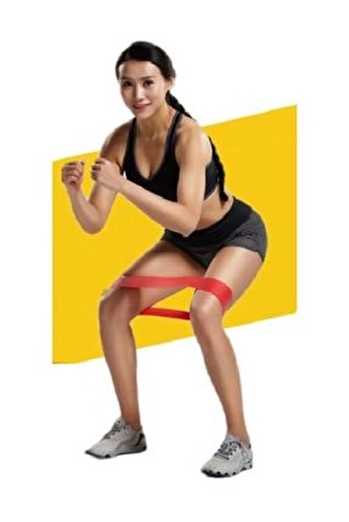 Altis Pilates Yoga Egzersiz Fitness Squat Çalışma Direnç Lastiği (kırmızı) 1
