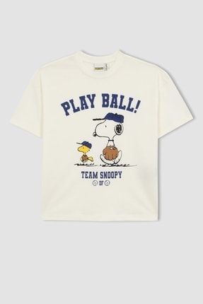 Defacto K z Cocuk Snoopy Relax Fit K sa Kollu Ti ort A5237a823hs Fiyat Yorumlar Trendyol