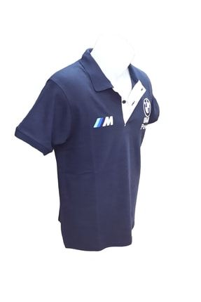 More Erkek Polo Yakal Bmw Bask l K sa Kollu Beyaz Ti ort Etp bmw
