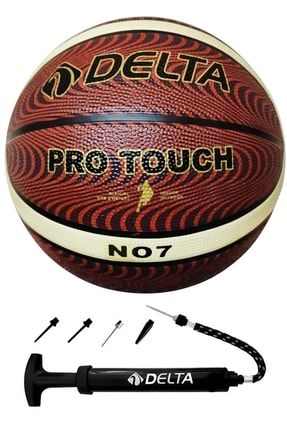 Pro Touch 7 Numara Dura-Strong Deluxe Basketbol Topu + Çok Fonksiyonlu Top Pompası İkili Set