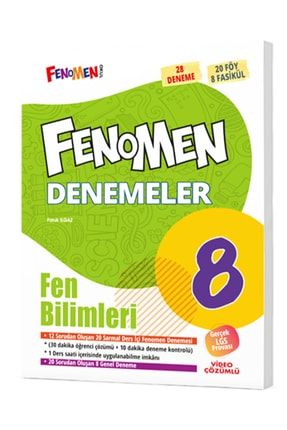 FENOMEN DENEMELER 8.SINIF FEN BİLİMLERİ (28 DENEME)