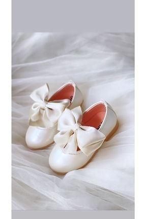 Kız Bebek-Çocuk Fiyonklu Babet Ayakkabı