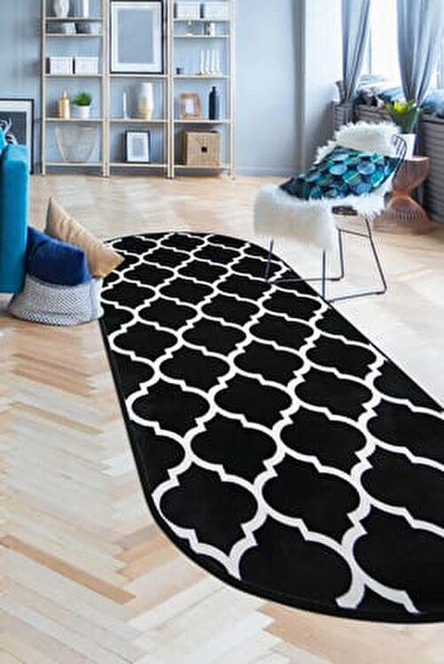 dijidekor hali lidya siyah oval kaymaz taban kesme yolluk salon koridor oda banyo mutfak halisi fiyati yorumlari trendyol