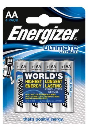 HYPERBURO  PILE ENERGIZER AA ULTIMATE LITHIUM AA BLISTER 4 UNITÉS