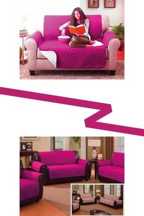 genel cift tarafli 2 kisilik koltuk ortusu fusya beyaz fiyati yorumlari trendyol