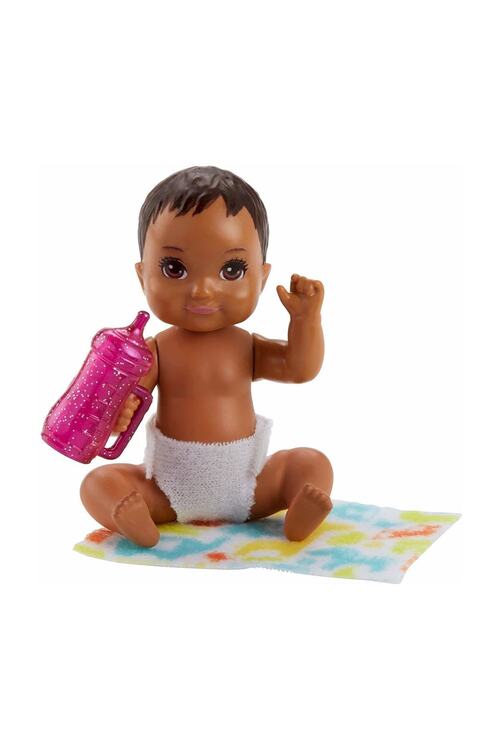 Barbie Bebek Bakicisi Serisi Minik Bebek Siyah Sacli Pembe Biberonlu Fhy81 Fiyati Yorumlari Trendyol