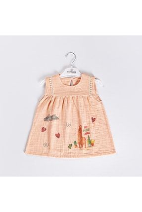 Yazlık Müslin Kumaş Bebek Elbise