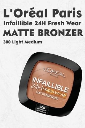 Loreal Paris Infaillible 24H Fresh Wear Matte Bronzer 300 Light Medium