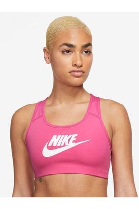 Nike W Nk Df Swsh 1pp Bra Kadın Beyaz Antrenman Sporcu Sütyeni