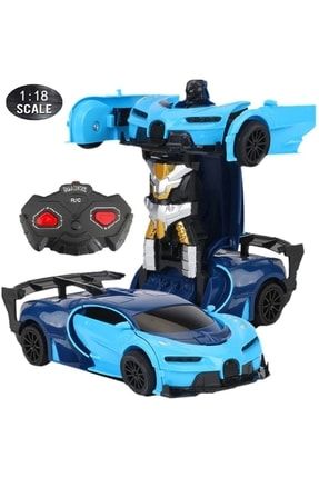 Transformers Uzaktan Kumandalı Araba ÇArpınca Robota Dönüşen Bugatti