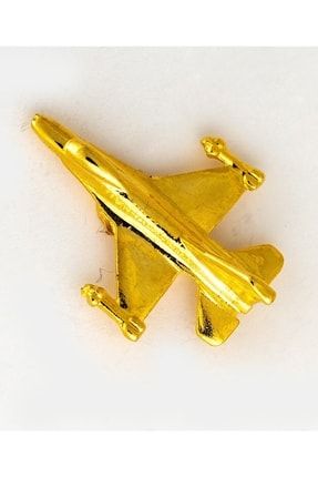 Altın Kaplama F16 Uçak Rozeti