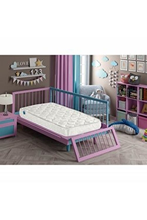 derman yatak bebek yatagi sunger yatak 60x120x10 cm kapitoneli jakar kumasli sunger yatak fiyati yorumlari trendyol