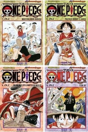 One Piece 1-2-3-4 Manga Seti