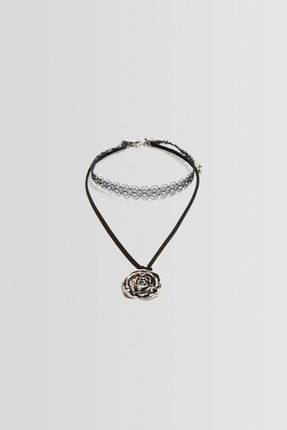 Bershka 2 li choker ip kolye seti Fiyat Yorumlar Trendyol