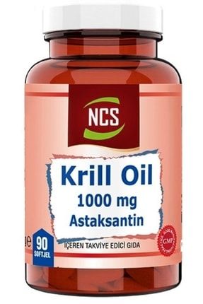 Krill Oil 1000 mg Astaksantin 2 Mg 90 Softgel