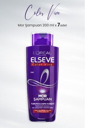 Color Vive Mor Şampuan Turunculaşma Karşıtı 200 ml x 7 Adet