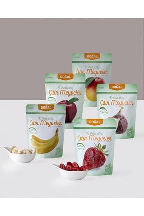 Avantajlı Tanıtım Paketleri Çilek Mango Muz Incir Elma Kuru Doğal Çıtır Meyve Kurusu Freeze Dry