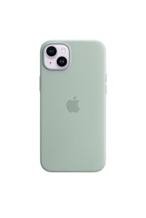 iPhone 14 Plus için MagSafe özellikli Silikon Kılıf - Sukulent