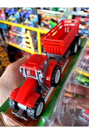 Erkek Çocuk Oyuncak Traktör Römork Çiftlik Araçları Seti 2 Parça 23X7 CM