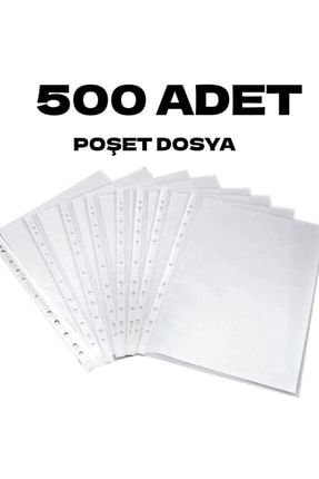 500 Adet A4 Şeffaf Dosya Föy Poşet Dosya