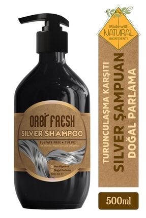 Mor Şampuan Turunculaşma Karşıtı Silver Mor Şampuan Cilde Ve Saça Renk Vermez 500 ml