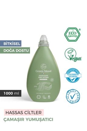 Sensitive Vegan Bitkisel Çamaşır Yumuşatıcı Parfümsüz 1000 ml Hassas Ciltler