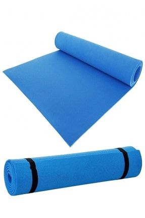 Mavi Yoga Pilates Minder Ve Mat Egzersiz Minderi Yoga Matı 150x50x0,7 Cm