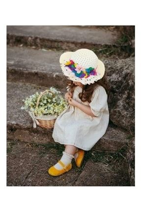 Kız Çocuk Hasır Şapka 49112