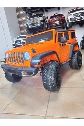 Çift Kişilik Jeep! 12V, 4X4, Çift Kişilik, Kauçuk Lastik, Bluetooth Müzikli! rncnkp