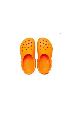 Neon orange crocs top